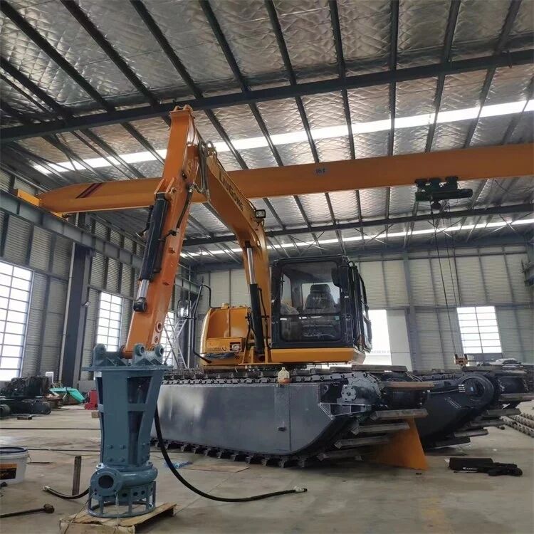 Escavatore personalizzabile Pontoon Undercarriage Float d'acqua Float palude per un funzionamento stabile Fornitore di manutenzione facile